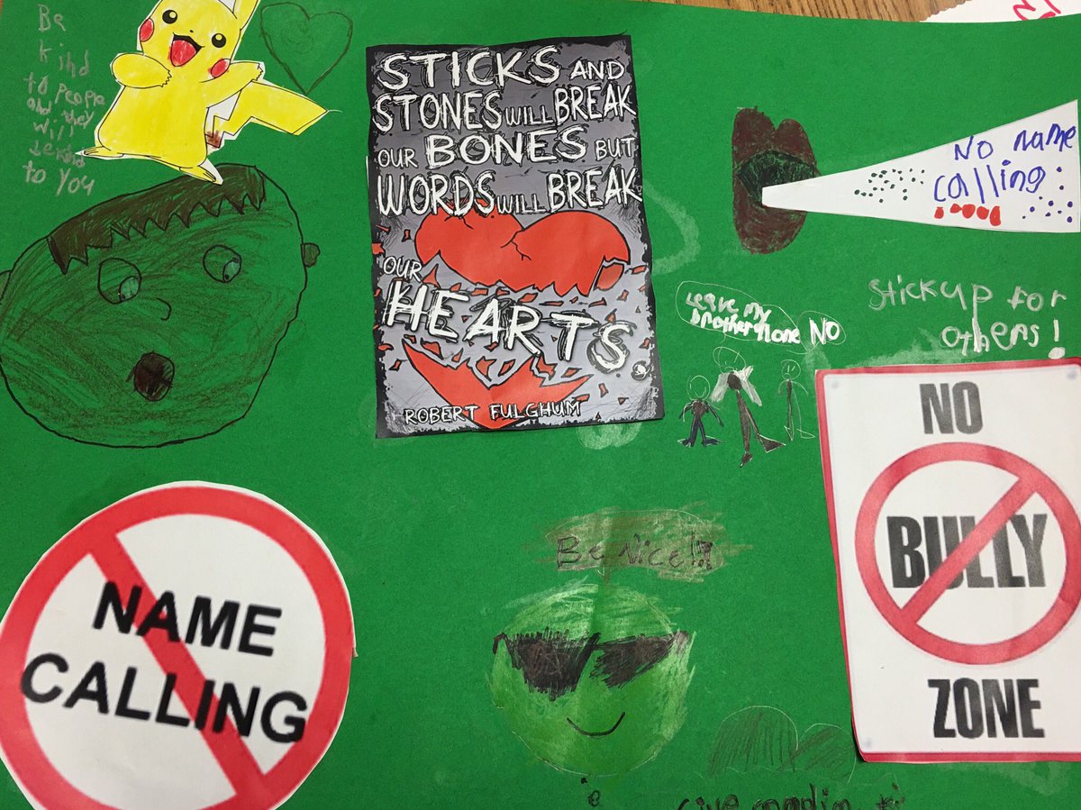 Students at Lincoln and Spring Garden School celebrated No Name Calling Week by creating posters promoting kindness #kindness #celebratekindness #nonamecallingweek2018 <a href="/NutleySchoolsNJ/">NutleyPSD</a>
