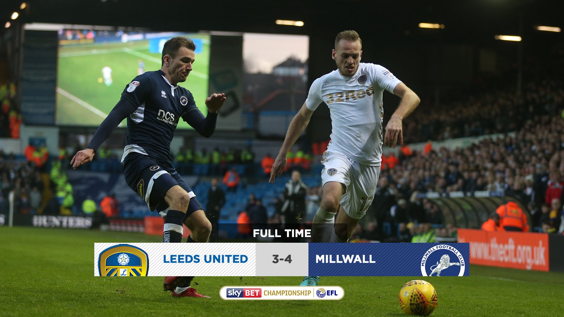 Millwall 2-1 Leeds United highlights: second-half comeback falls short as  Whites rue Berardi red card - Leeds Live