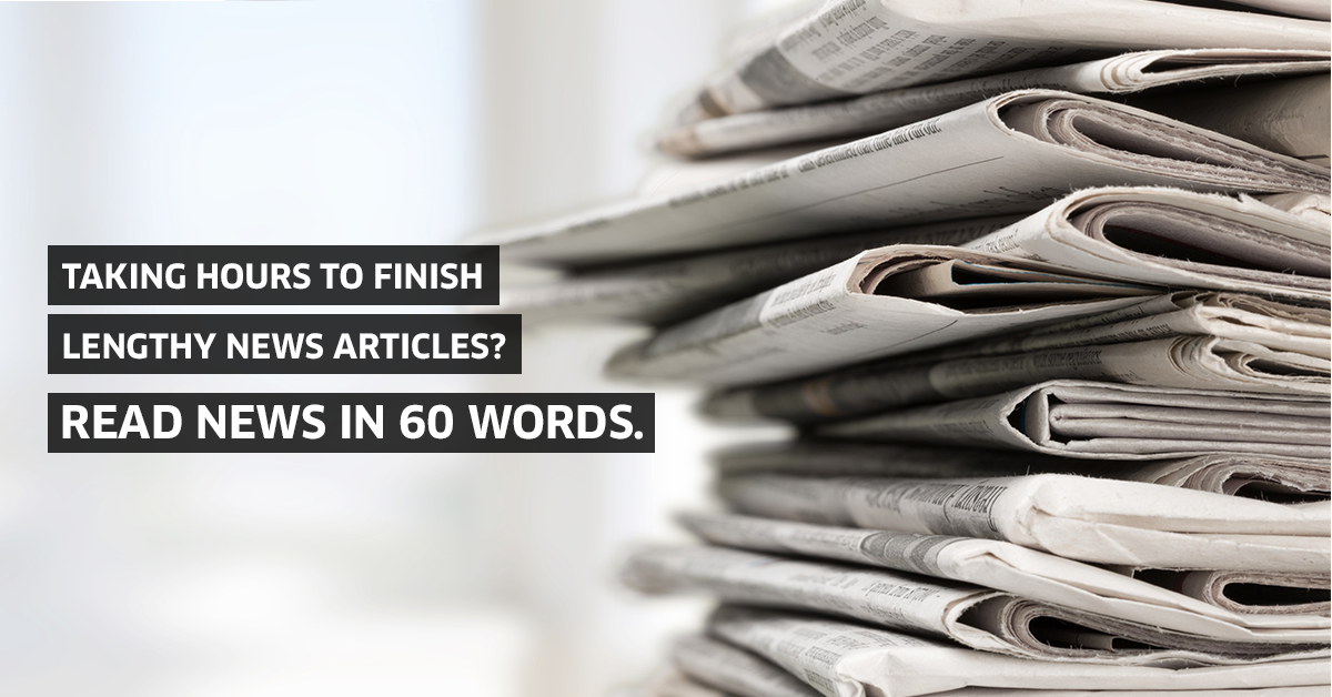 ecell_iitb's tweet photo. Lengthy news articles putting you off? Try this Amazing News App which gives you
Latest News Summaries in just 60 words. @inshorts 
Try Now - https://t.co/MTnU09psdD https://t.co/p3OM5Moqj9