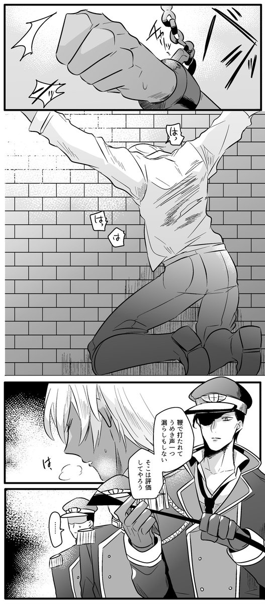 軍のやり方に違和感を覚えてなんやかんやあって牢屋送りになった零くんと、零くんを守るために他の人の手でひどい目に遭わないように敢えて拷問とか鞭打ったりする役を買って出て周囲の目も欺くんだけど人がいなくなると零くんを抱きしめて泣く赤井さん(赤安/ガバガバ軍パロ) 