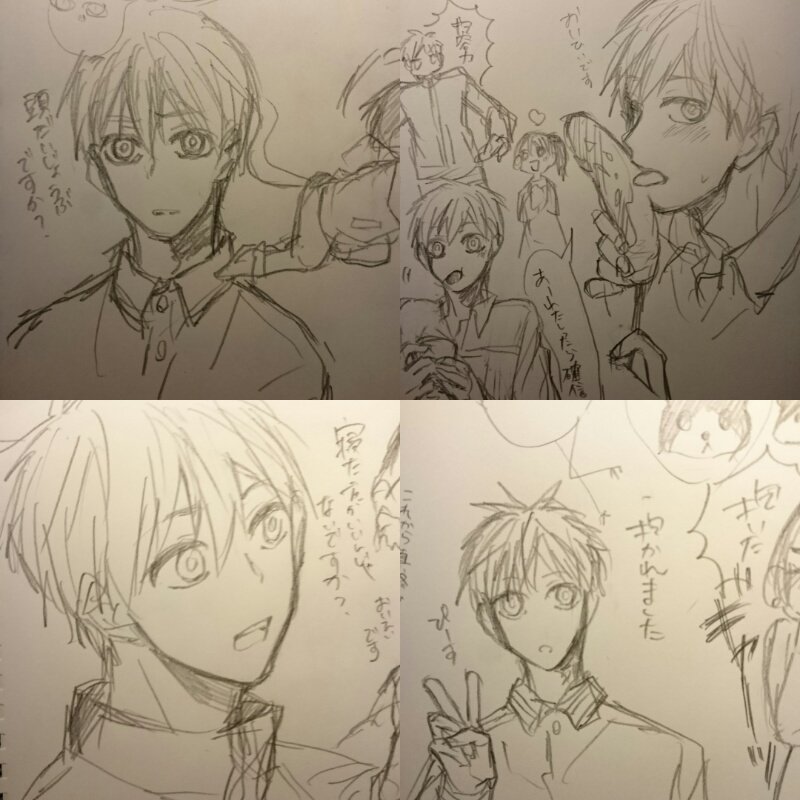 酔っ払いが酔っ払いに描かされた黒子さん 