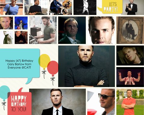 Happy Birthday(47) Gary Barlow From Everyone 