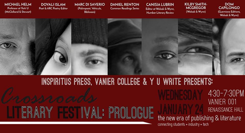 guernica_ed's tweet photo. Don't miss out on this stellar lineup of authors and publishing industry professionals at the @YUCrossroads next Wednesday. Award winning authors read from their work and share their journey through the industry!
 https://t.co/hEB4sq3pCd https://t.co/yPfN3anqFx