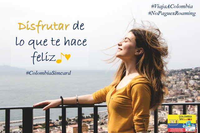 ColombiaSIMCARD's tweet image. Disfruta de lo que te hace #Feliz con #ColombiaSIMCARD 

#HablaIlimitado
#Navega4G
#Colombia
