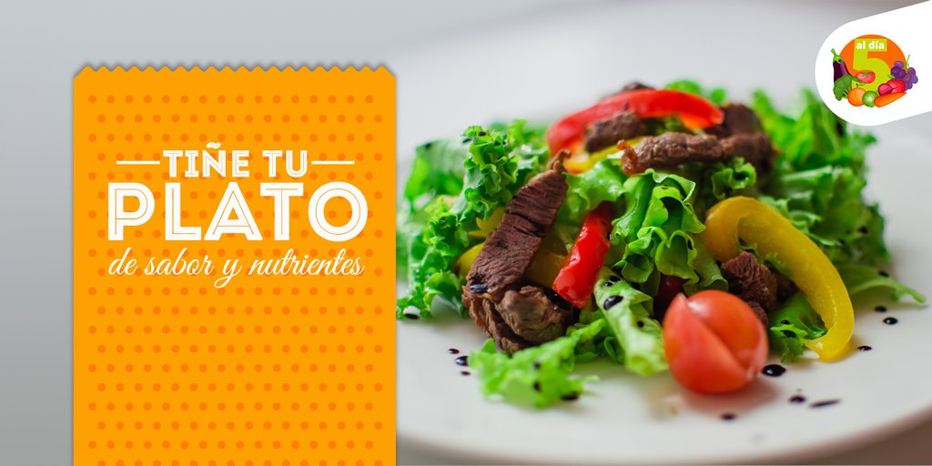 5aldiachile's tweet image. Pon atención a los colores de las frutas y verduras que consumes. Al incluir en tu plato un poco de cada color, facilitas la tarea de consumir las 5 porciones diarias recomendadas.
Mientras más rcolor tenga tu plato, más serán los beneficios para tu salud.