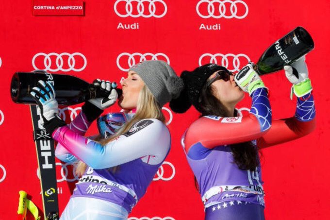 lindseyvonn's tweet image. Cheers to win #79!!! Congrats @JankyLilJ 💪🏻🍾