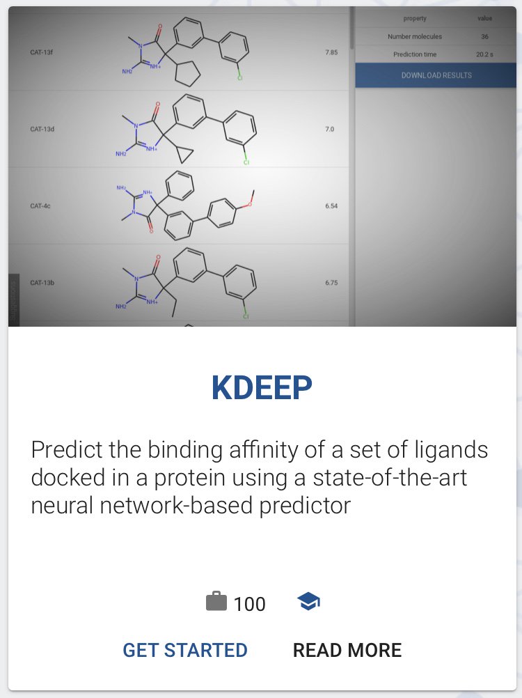 acellera's tweet photo. #Acellera #Drugdiscovery tool: already 100 jobs with KDeep since the article was published! https://t.co/49xX6z3k1c https://t.co/zt5UTxlKai