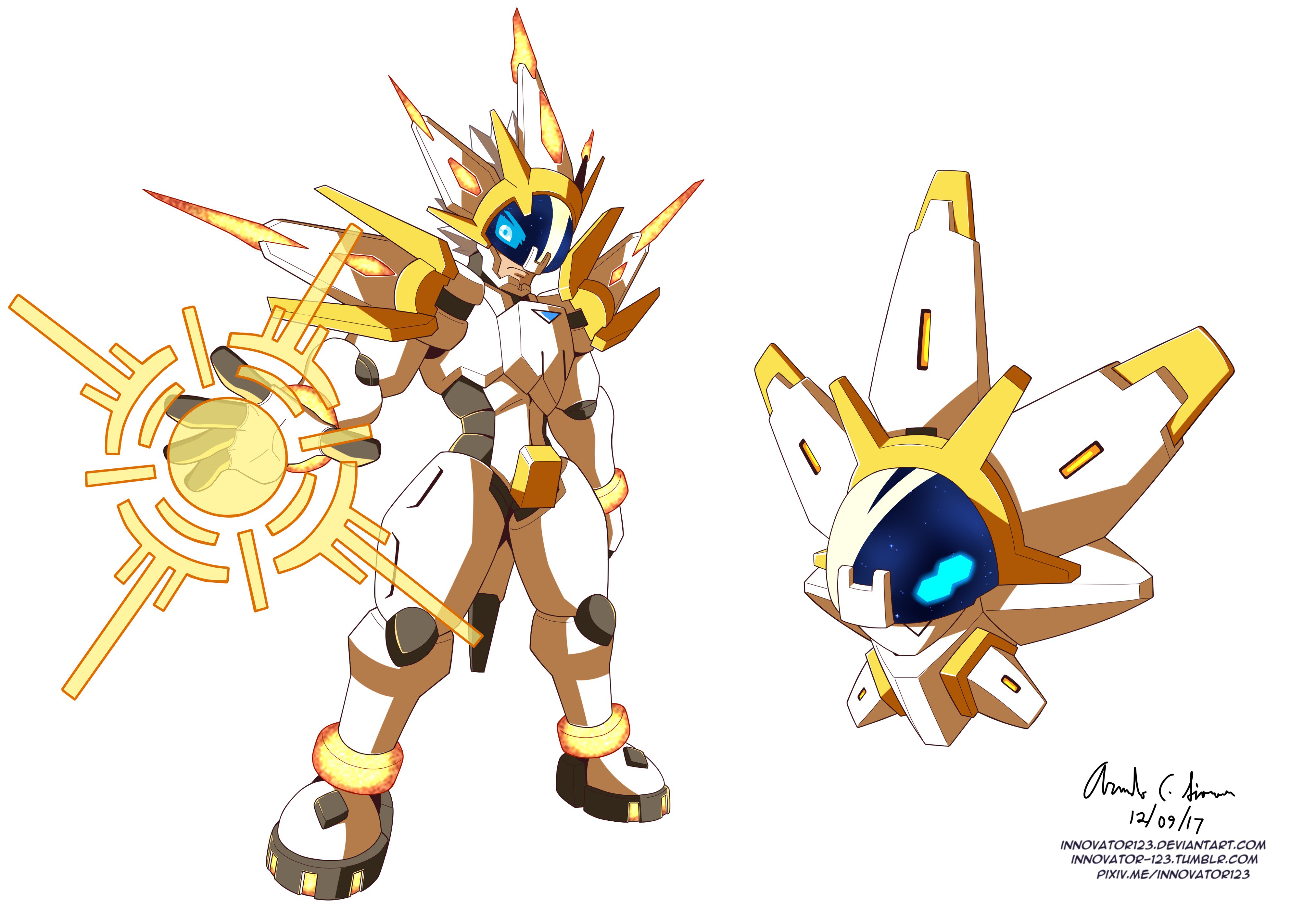 Innovator123 on X: Megaman ZX/Pokemon Crossover art Part 1. Was planning  to upload all in one go after I finished Ultra Necrozma today but I just  learned that there's a limit. This