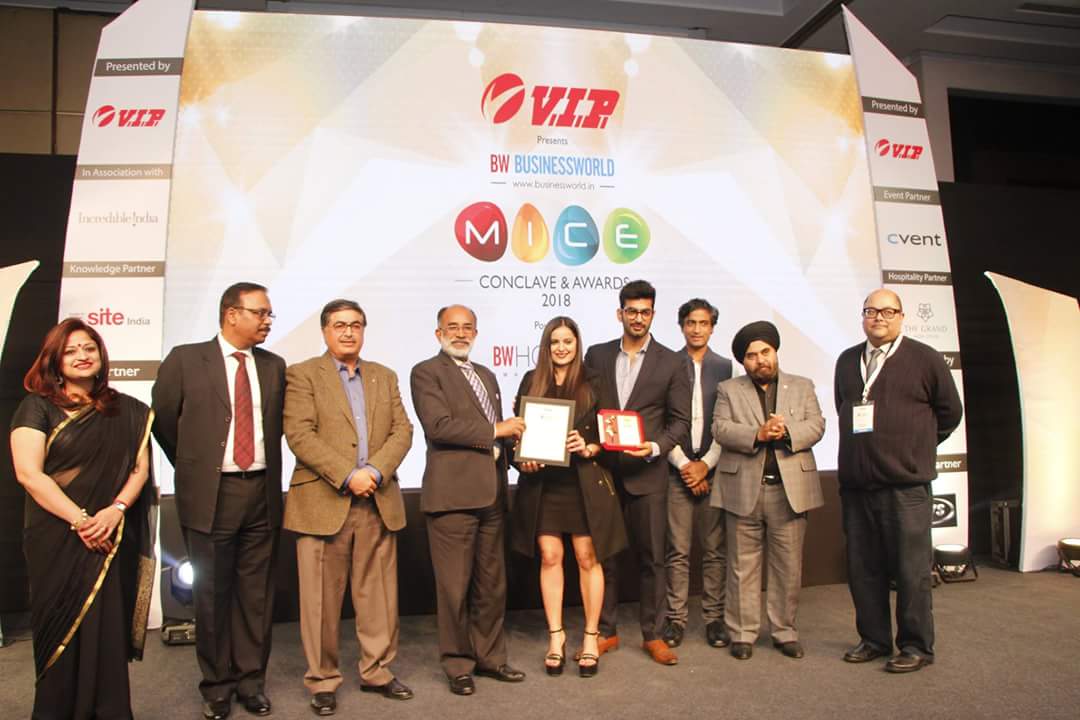BWHotelier's tweet photo. Congratulations @cvent for Winning the Best MICE Technology Company at @BWBusinessworld #BWMICE Awards 2017-18 at @thegranddelhi https://t.co/gSh7WTt96n