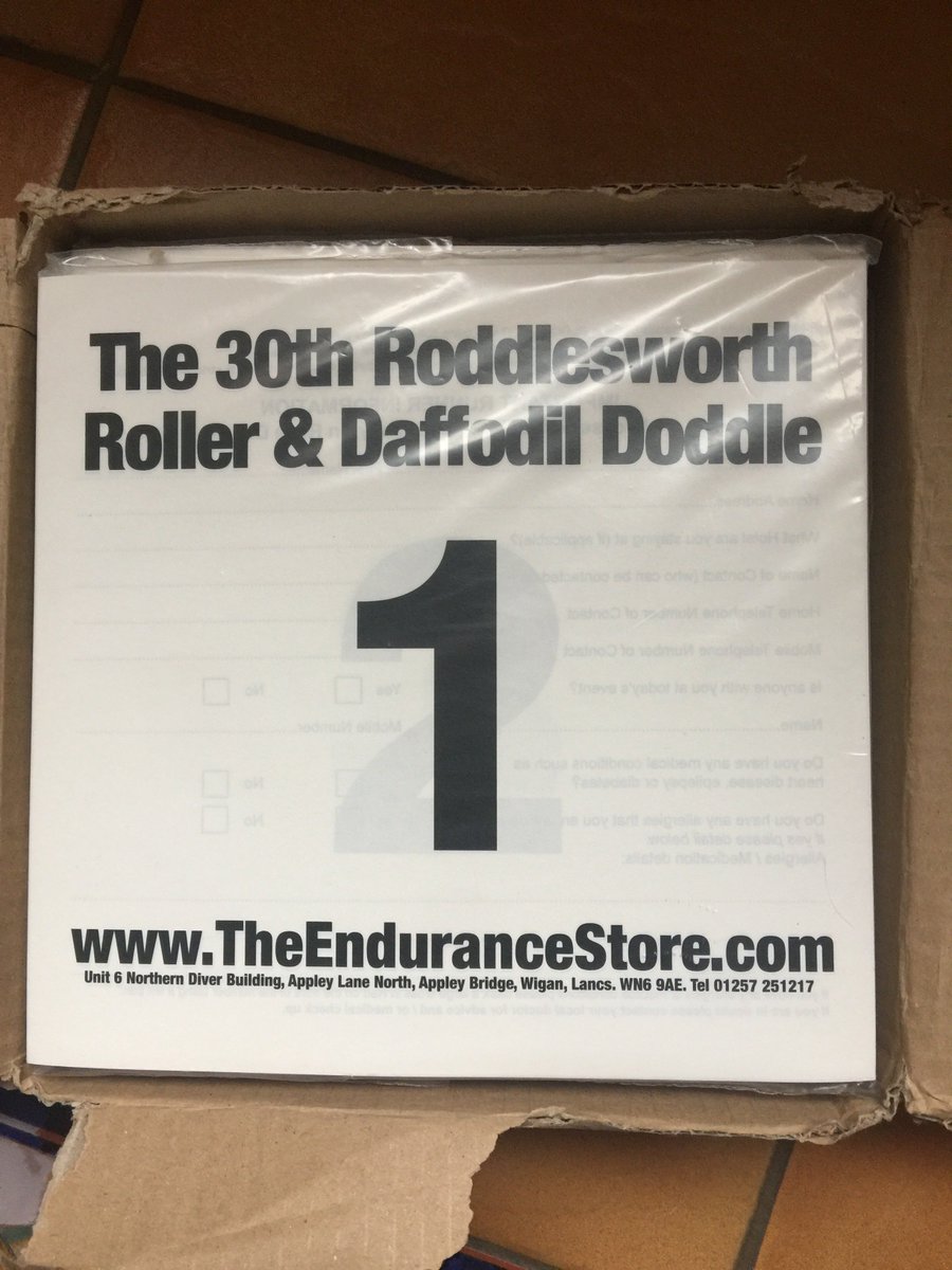 Chorley ATC (@chorleyatc) on Twitter photo Just picked up the numbers for Roddlesworth Roller/Daffodil Doddle event. Thanks to <a href="/EnduranceCoach/">The Endurance Store</a> Store. More information chorley-athletic-and-triathlon.org/roller-doddle.… Just picked up the numbers for Roddlesworth Roller/Daffodil Doddle event. Thanks to <a href="/EnduranceCoach/">The Endurance Store</a> Store. More information chorley-athletic-and-triathlon.org/roller-doddle.…