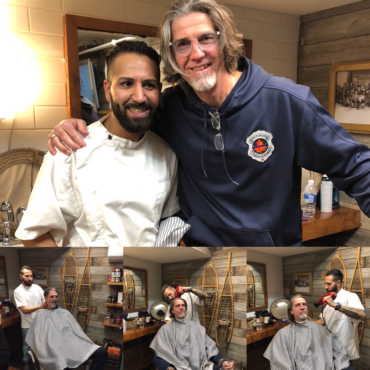 Portrait of a Haircut...

Our Badge of Life Canada Director Gary Rubie finished up our #helptrimthestigma fundraiser event at “The Cabin” with removal of his pony tail

All proceeds raised go towards our 2018 Programs 

#StrengthinNumbers