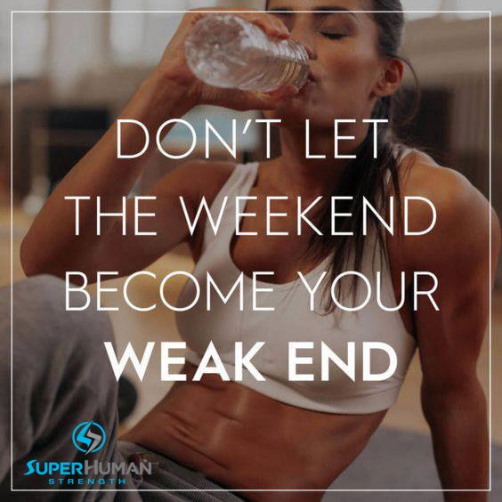 SuperHumanPure's tweet image. The weekend isn't an excuse to cheat on your goals and undo all the hard work from the week. Stay focused, continue to drink that water and get those workouts in! Remember, nothing looks as good as healthy feels. #Motivation #Workout #SuperHumanStrength