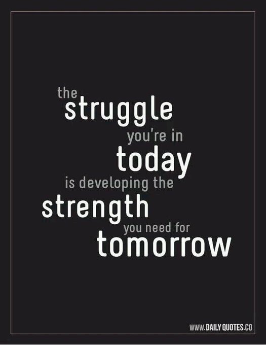 eldiablo0786's tweet image. The #struggle you’re in #today is #developing the #strength you need for #tomorrow.

via @tmotola

#ThinkBIGSundayWithMarsha
#InspireThemRetweetTuesday
#Life #JoyTrain #IQRTG #Love
#SaturdayMotivation
#SuperSoulSunday
#SuccessTRAIN
#MondayMotivation
#MotivationMonday #Faith #Hope