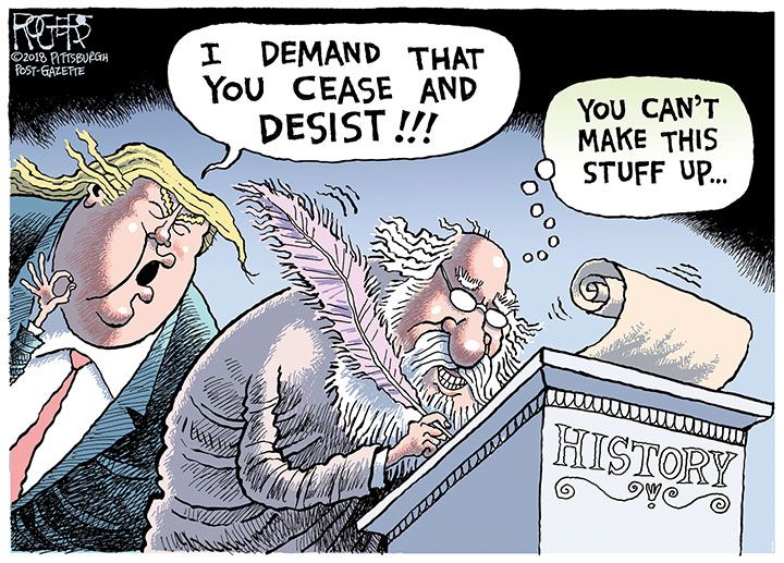 ニューズウィーク日本版 No Twitter 風刺画コラム トランプの奇妙な実話が歴史になっていく 作り話よりもばかばかしい実話が多過ぎる パックン T Co 0girxnpr8m トランプ 米大統領 アメリカ社会 アメリカ政治