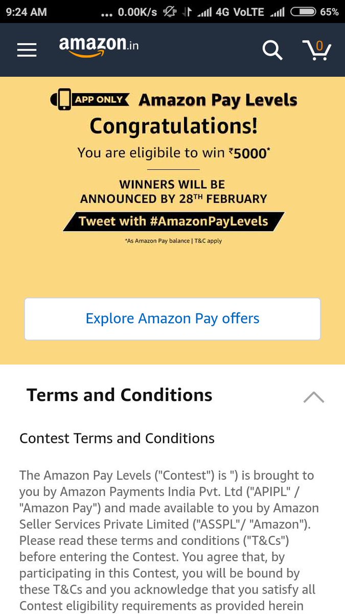 AsifAli0783's tweet photo. #AmazonPayLevels https://t.co/ZP4sbOvC4e
