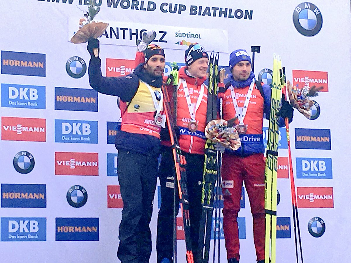 FedFranceSki's tweet photo. Encore bravo @martinfkde pour ce 17ème podium consécutif 👊👊👊 Hâte de supporter notre chef de file #biathlon 🇫🇷 demain sur la mass-start #ANT18 📸 L.Laurent https://t.co/3V01oSq0dg