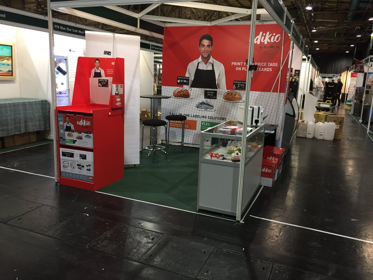 millar_michael's tweet image. All setup and running for Speciality Food Show GLASGOW 2018 Edikio range on show