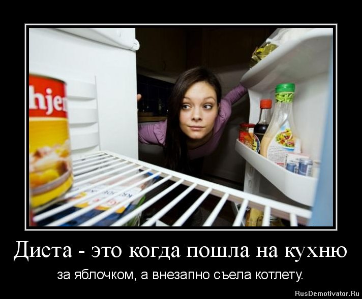 Демотиватор Диеты Похудение.