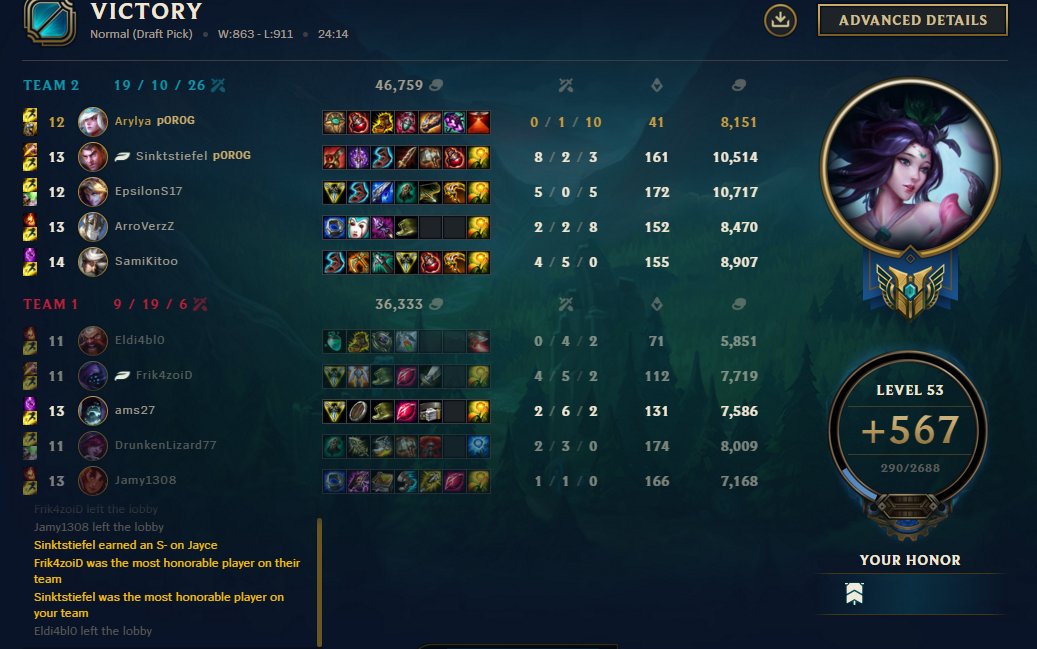 ArylyaLoL's tweet photo. @Nightbloo Just saw your stream. 😊 We wanted to try Jayce jungle too.. I think it worked 🤔😂 https://t.co/EyhlSgxM80