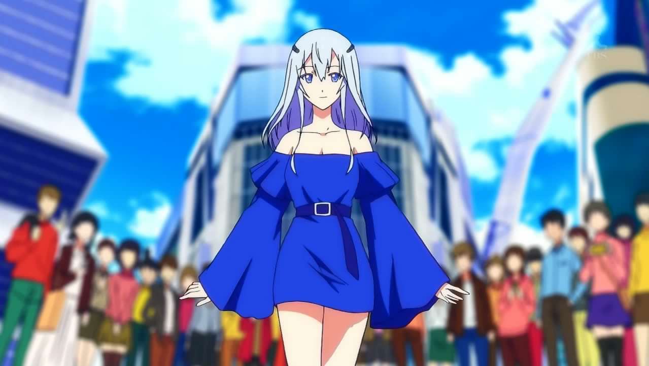 Aranime Beatless 2話 Analog Hack 妹の半ば強引な応募の結果 Hieモデルに輝いたレイシア 彼女の美しい容姿と Hieの持つ人の感情を利用した アナログハック を用いたプロモーションが凄い 劇中で挿入されたkzさんプロデュースの楽曲