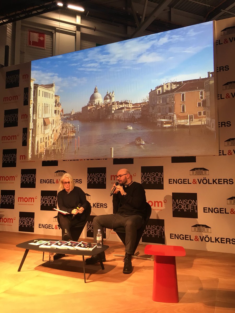 The <a href="/MatteoBStudio/">Matteo Bianchi</a> team are listening to <a href="/nichettostudio/">Nichetto Studio</a> as part of the <a href="/MaisonObjet/">MAISON&OBJET</a> seminar programme. An inspiring way to spend a Saturday!