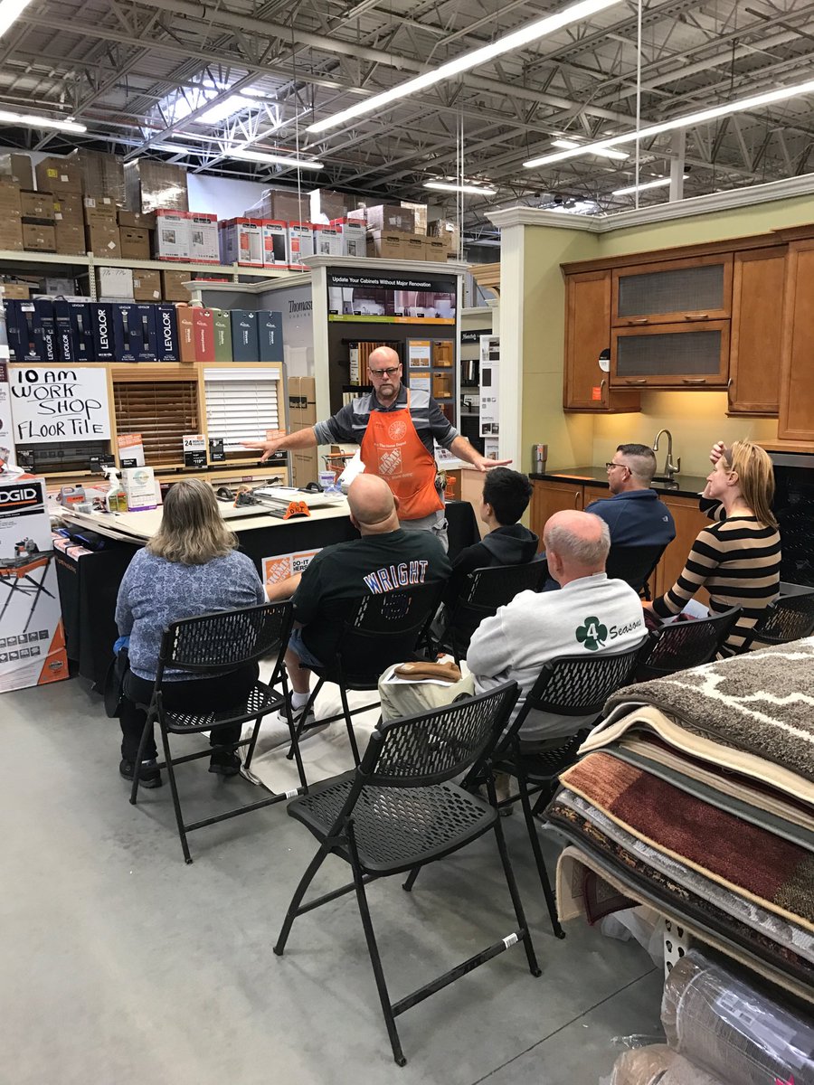 Professor Steve and his tile class students at 1122 workshop.