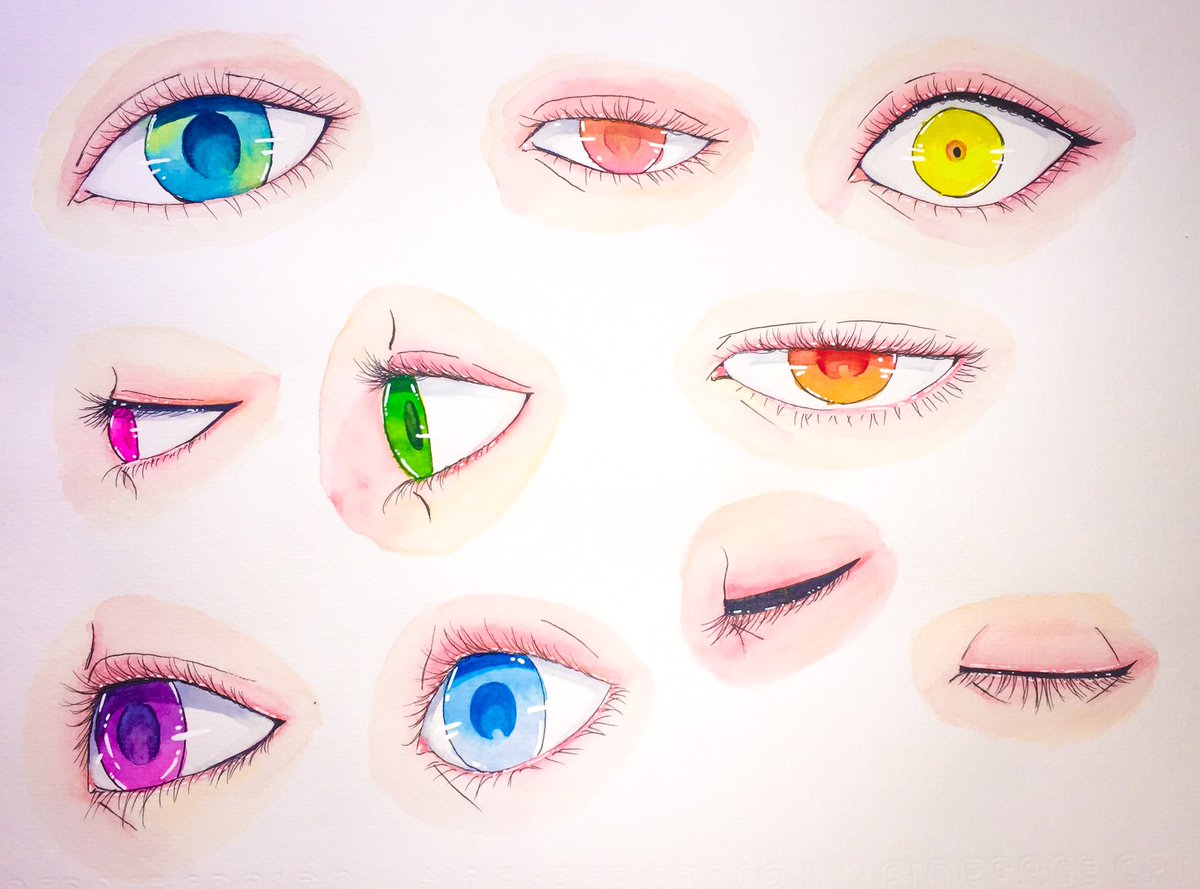 CottonTheGhost's tweet image. Eyes step by step #art #watercolorainting #eyestutorial #watercoloreyestutorial #watercolorpainting #animeeyes #artsy #artoftheday #animetutorial #drawingtutorial #eyeswatercolor #arttutorial #animeart
