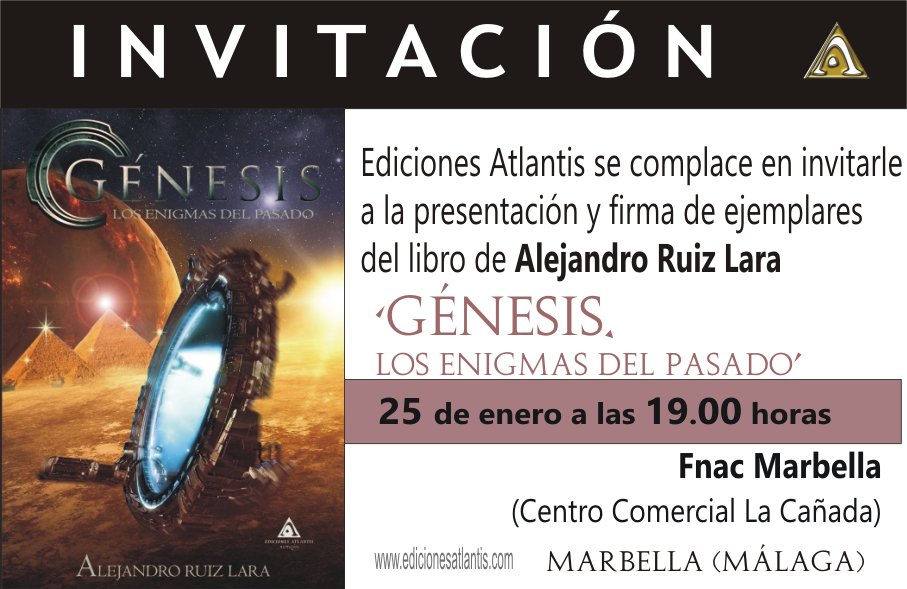 Fnac se abre a Génesis ;) <a href="/EdAtlantis/">Ediciones Atlantis</a> <a href="/Fnac_ESP/">Fnac España</a> <a href="/alextriatleta/">Jules Fletcher</a>