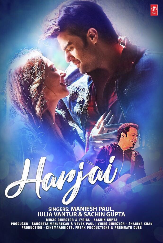 BeingSalmanKhan's tweet photo. All the best @IuliaVantur and @Manishpaul03 for your upcoming single #harjai. First look is superb #tseries https://t.co/AYsJCfSv7R