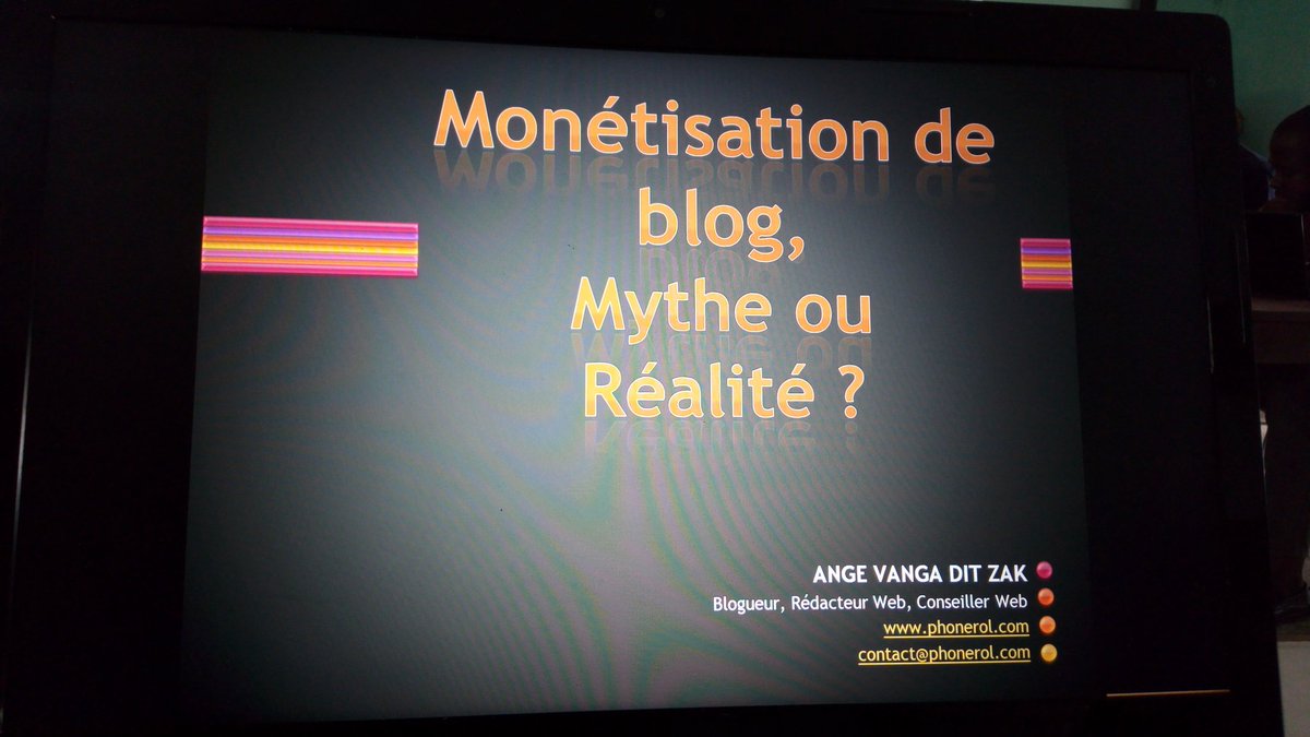 aboukam's tweet photo. #Civtech #CivEdu l monétiser un #blog en #Afrique mythe ou réalité ??? Décryptage avec @Zak_Le_Messager @UNBCI_ #Civ #Civblogs #Civtech https://t.co/NmZiy4BagB