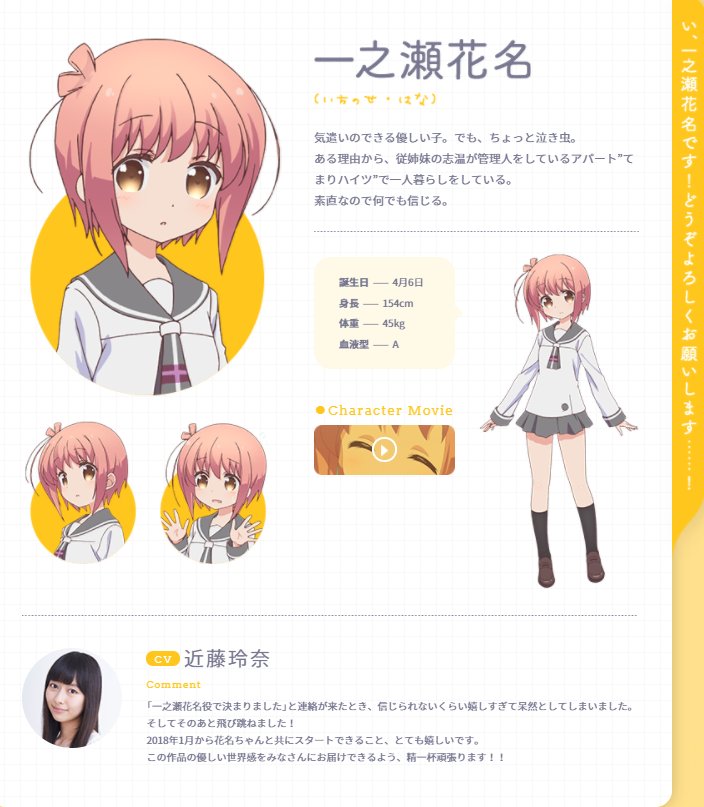 Tvアニメ スロウスタート Blu Ray Dvd好評発売中 スロウスタート キャラクター紹介その1 第2話放送前に登場キャラクターを改めてご紹介 主人公の一之瀬花名と花名が高校で出会ったクラスメイトの百地たまて 十倉栄依子 千石冠 彼女たちが