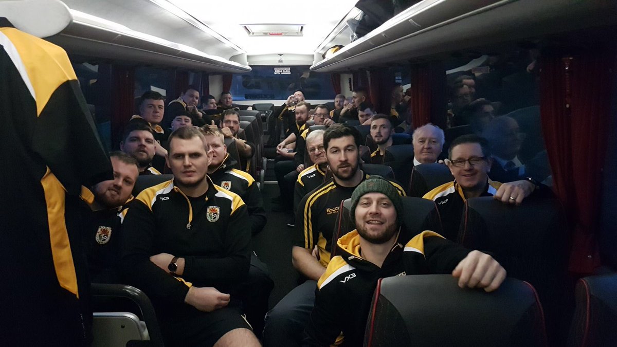 Boys are off on their travels as they head to Wrexham to play the 5th round of the @TheSSESWALEC Bowl #Broncos