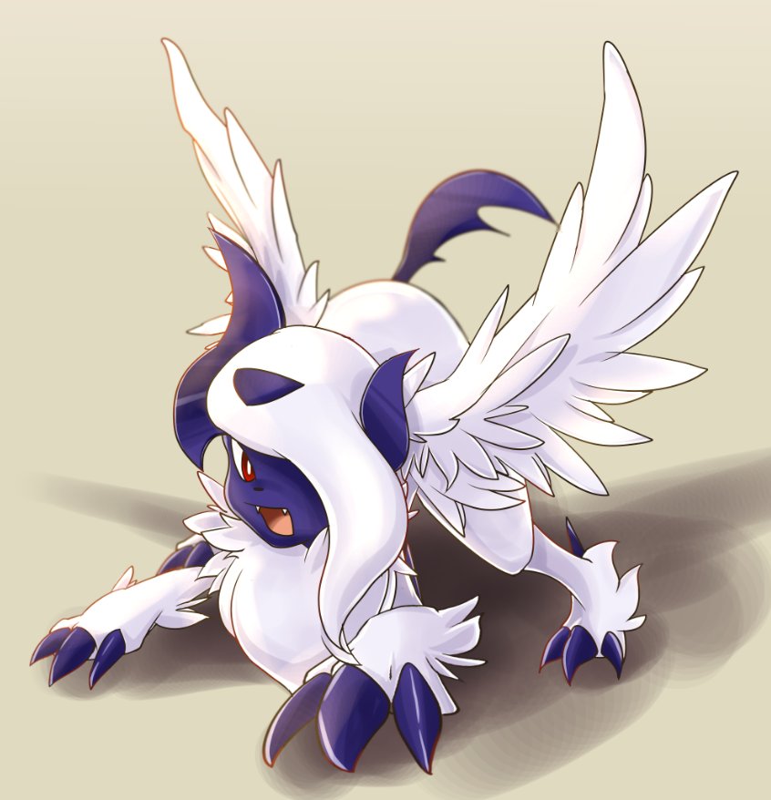 ポケモン 年明け前に描く描く詐欺していましたが 無事完成 メガアブソル 絵描きさん 二角 ニッカド のイラスト