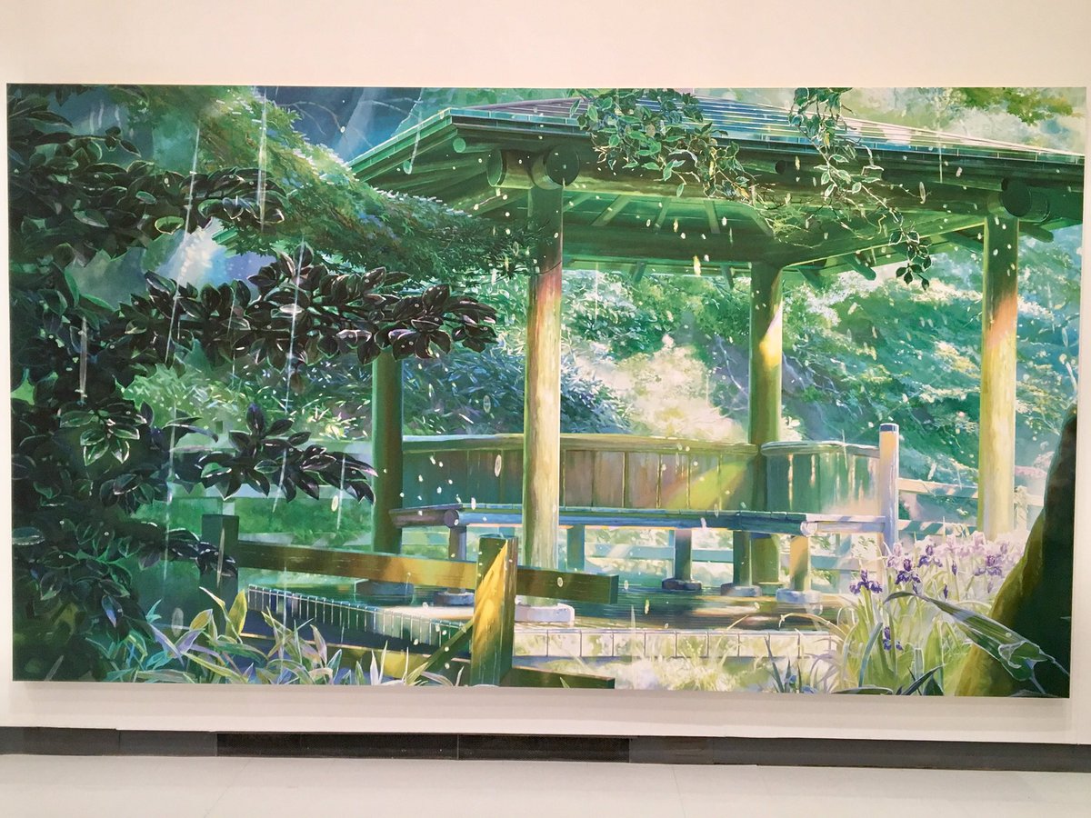 Sora 新海誠作品は 言の葉の庭 と 秒速5センチメートル が好きです ロケハンからの美術背景なども興味深かったです 美しい 札幌も国立新美術館と同じように音声ガイドが神木隆之介くんでよかった 満足