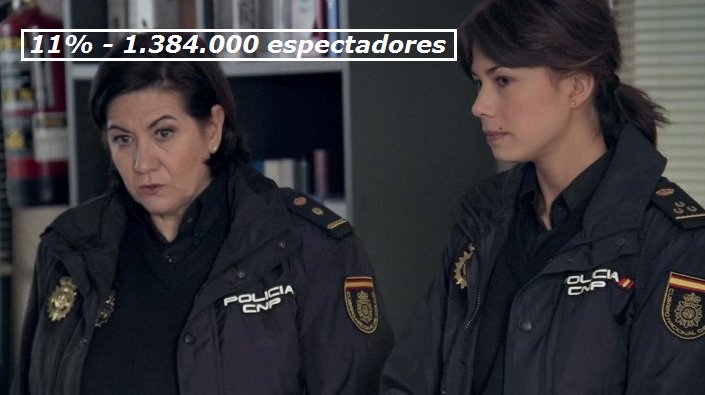 Feliz fin de semana, con nuevo record de audiencia para <a href="/SyP_tve/">Servir y Proteger</a> (11% - .384.000 espectadores) ¡Enhorabuena, equipo!