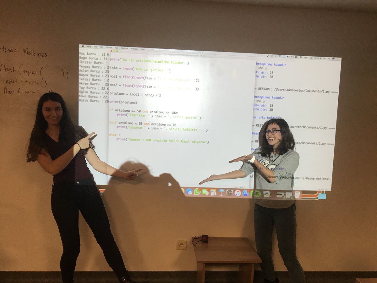 uaagirlsintech's tweet photo. Daha önce hiç kod yazmamış kız çocuklarının kodlama heyecanını paylaşmak paha biçilemez ! #uaagirlsintech #girlsintech #coding #python https://t.co/Gm31HzaEnY