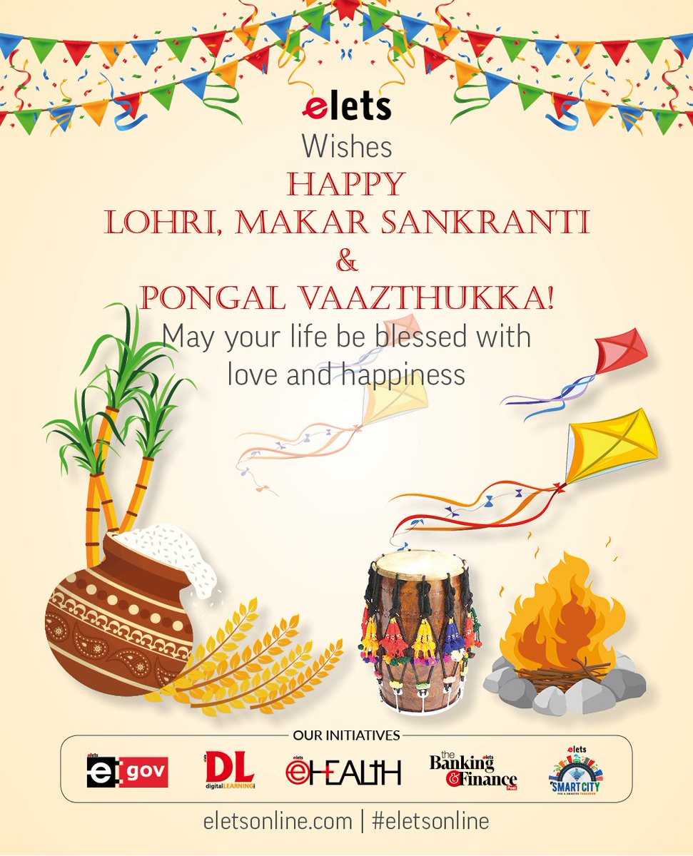 Elets Wishes You Health &amp; Happiness! 

eletsonline.com #HappyLohri #eletsonline <a href="/egovonline/">eGov Magazine</a>  <a href="/ehealthonline/">eHEALTH Magazine</a>  <a href="/BFSIPost/">The Banking & Finance Post</a>  <a href="/SmartCityElets/">Smart City</a>