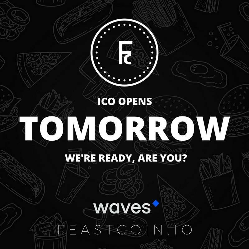 FeastCoin's tweet photo. Only one more day before the Feast Coin ICO goes live. Remember that you'll need a Waves Wallet (WavesWallet.io) to receive and store your Feast Coin tokens. If you havent already, create a Waves wallet now. F E A S T C O I N . I O 

#ICO #Cryptocurrency #Altcoin #Bitcoin #Crypto https://t.co/BkMSoSsncW