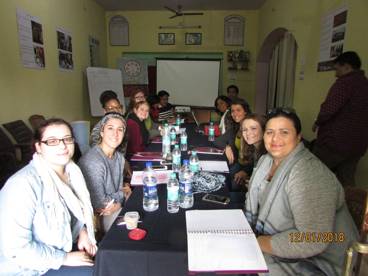 A team of delegates from #Buffalo, #NewYork, #UnitedStates visiting #ManjariFoundation for a week. The visit started with an orientation of these young professionals with the aim to strengthen their understanding of sustainable development processes. Here is the #glimpse of visit