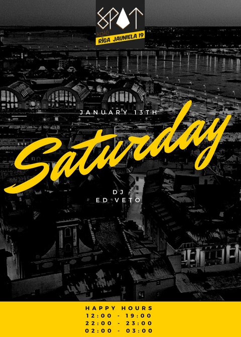 Šovakar (13.01.) <a href="/SpotKafe/">Spot Kafé - Bar</a> : WNTD Streetwear Brand
Saturday Blast Over The Edge
#Vecrīga #Oldriga #Rīga #Riga #Latvija #Latvia #sestdiena #ballīte