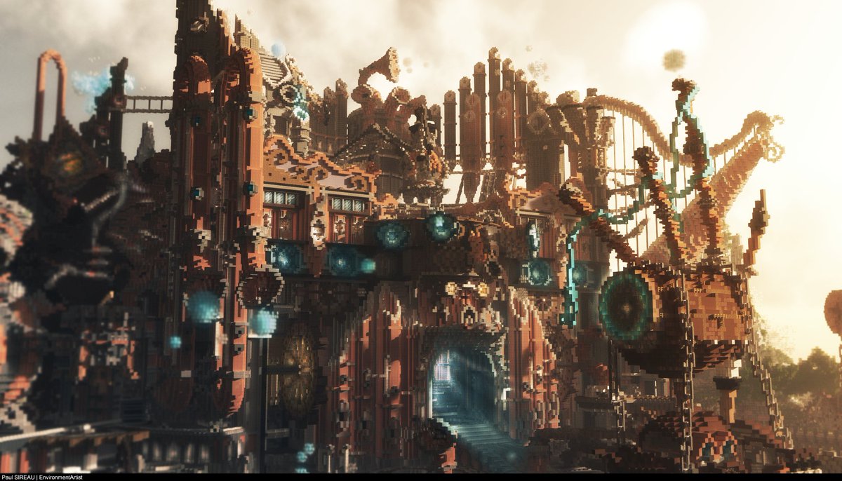 Paul_Sireau's tweet photo. Render made for the map: "Aeternium - the Symphony of Dreams". 

Map done by @BlockWorksYT 
 
Render= VUE xStream PRO 2016 R4/photoshop
#minecraft #VUE #gameart #3dart https://t.co/bBSytjgsPb