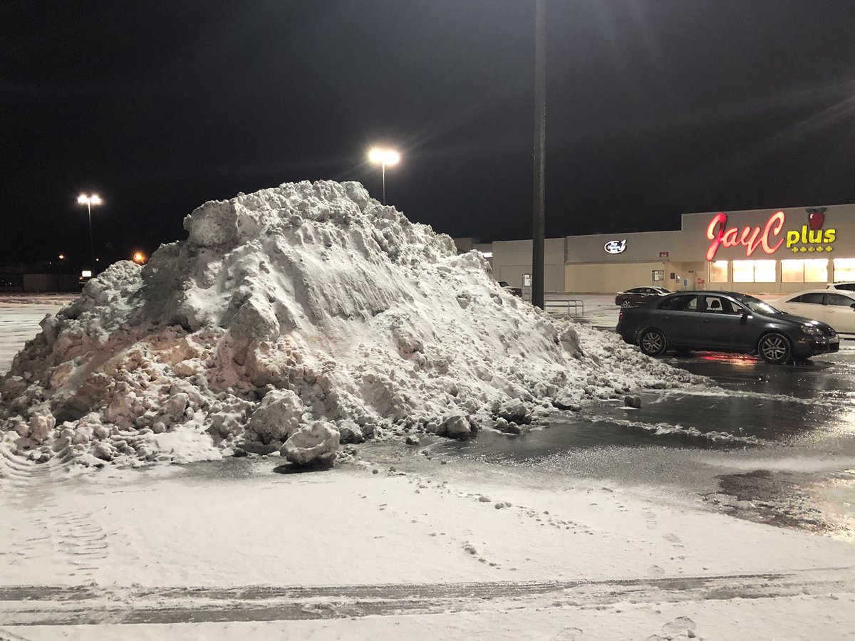 Hayden Ristevski on X: Check out this giant snow pile in the Jay