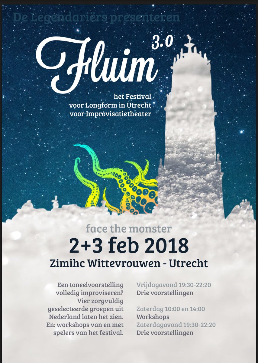 dogmaUtrecht's tweet photo. Volgens ons is dit een erg gave aanvulling op het bestaande theatersport. Geïmproviseerde longform. Heel bijzonder! @legendariers Met workshops :-) https://t.co/iClSdfm78V