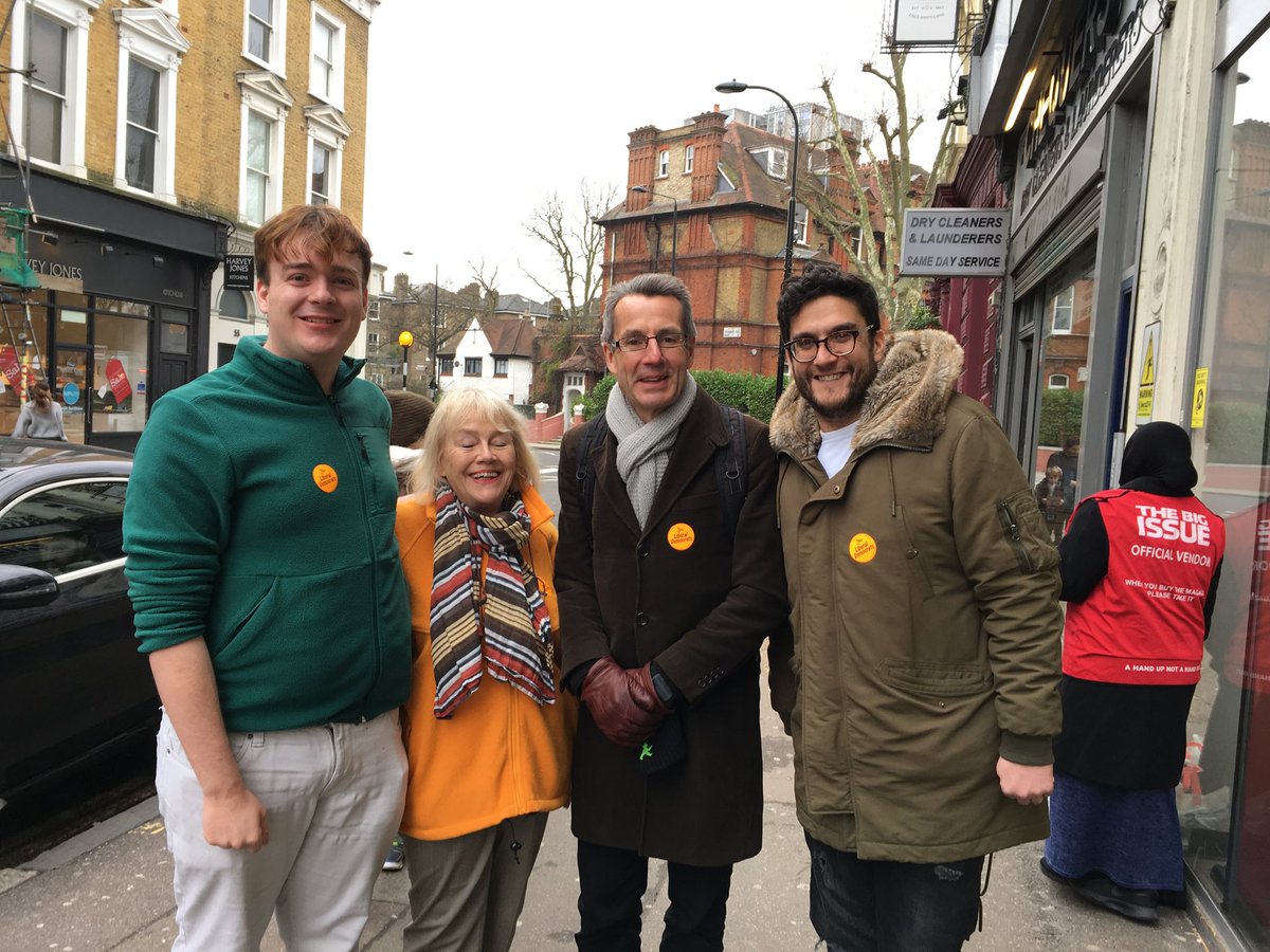 JGrauberg's tweet photo. And the second team of @CamdenLibDems  ready to go out on the doorsteps of Belsize. Brexit and bins the main topics of political conversation. https://t.co/KIrPoj8aAA