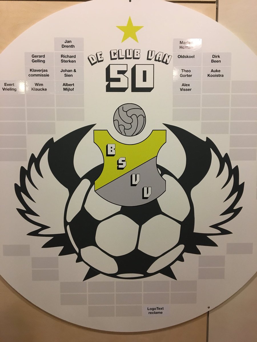 Vorig jaar december is #BSVV begonnen met “De club van 50”, inmiddels al 14 leden. Wie volgt? #Clubvan50