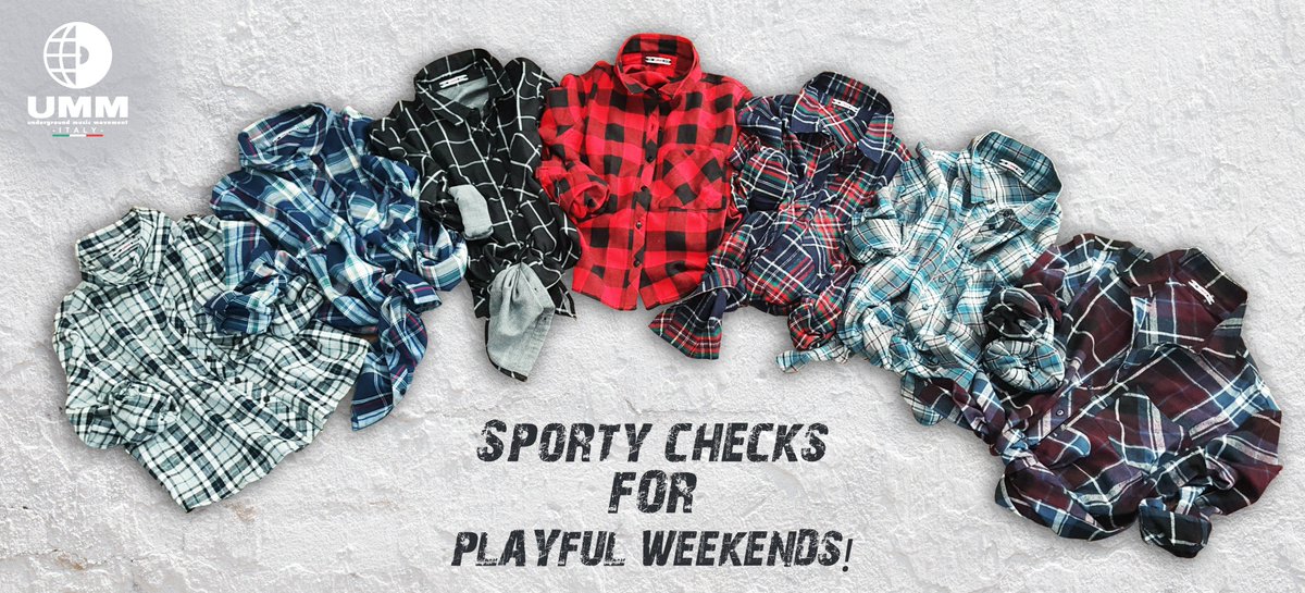 UMM_India's tweet photo. Sporty checks for playful weekends. Add a pair of hot denim and be ready to win hearts all over! Get these amazing checks for ‘her’ at @centralandme today, hurry up since End Of Season Sell is going to last only for a few days. #UMMAW17 #AlternativeFashion https://t.co/oO9u2F0VKY