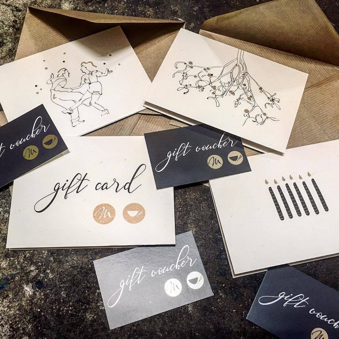 Local illustrator Zena Kay has designed 4 stunning gift cards to house our Millsy’s / Street Vouchers...

Ask at the bar to purchase or phone and collect. Available from and redeemable at Millsy's Cafe Bar and Street.

MILLSY'S: 02476 713222
STREET: 02476 995702