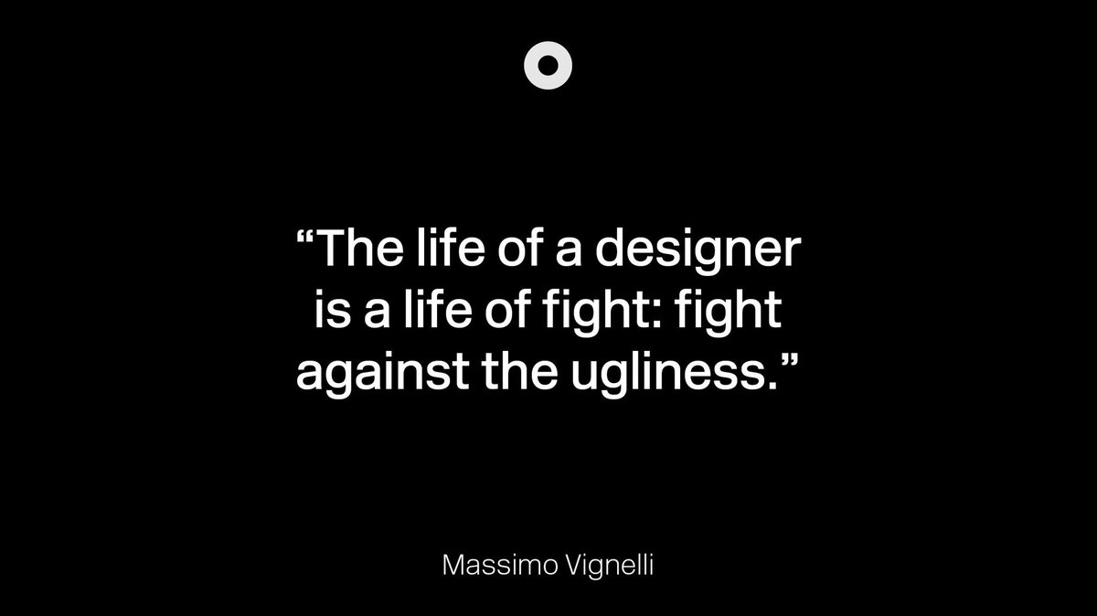 DesignByWeather's tweet image. #Wisewords we live by — the eternal struggle put beautifully by Massimo Vignelli. #graphicdesign #brandidentity #vignelli