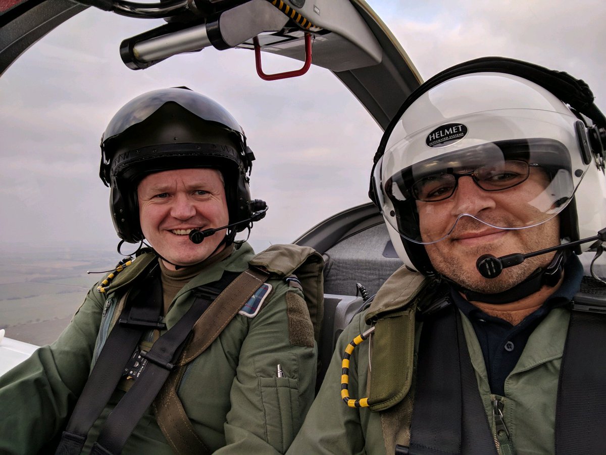 First time in far too long at the controls of an aircraft. Huge thanks to 7AEF and their Grob Tutors