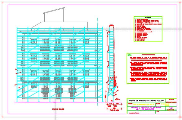 lluciamoreno21's tweet photo. Proyecto de reparación de fachada con andamio tubular con #Autocad2018 #Autodesk para #edificacioaprenent #projectesedificacioaprenent #ciutatdelaprenent https://t.co/uNZMISXfq2